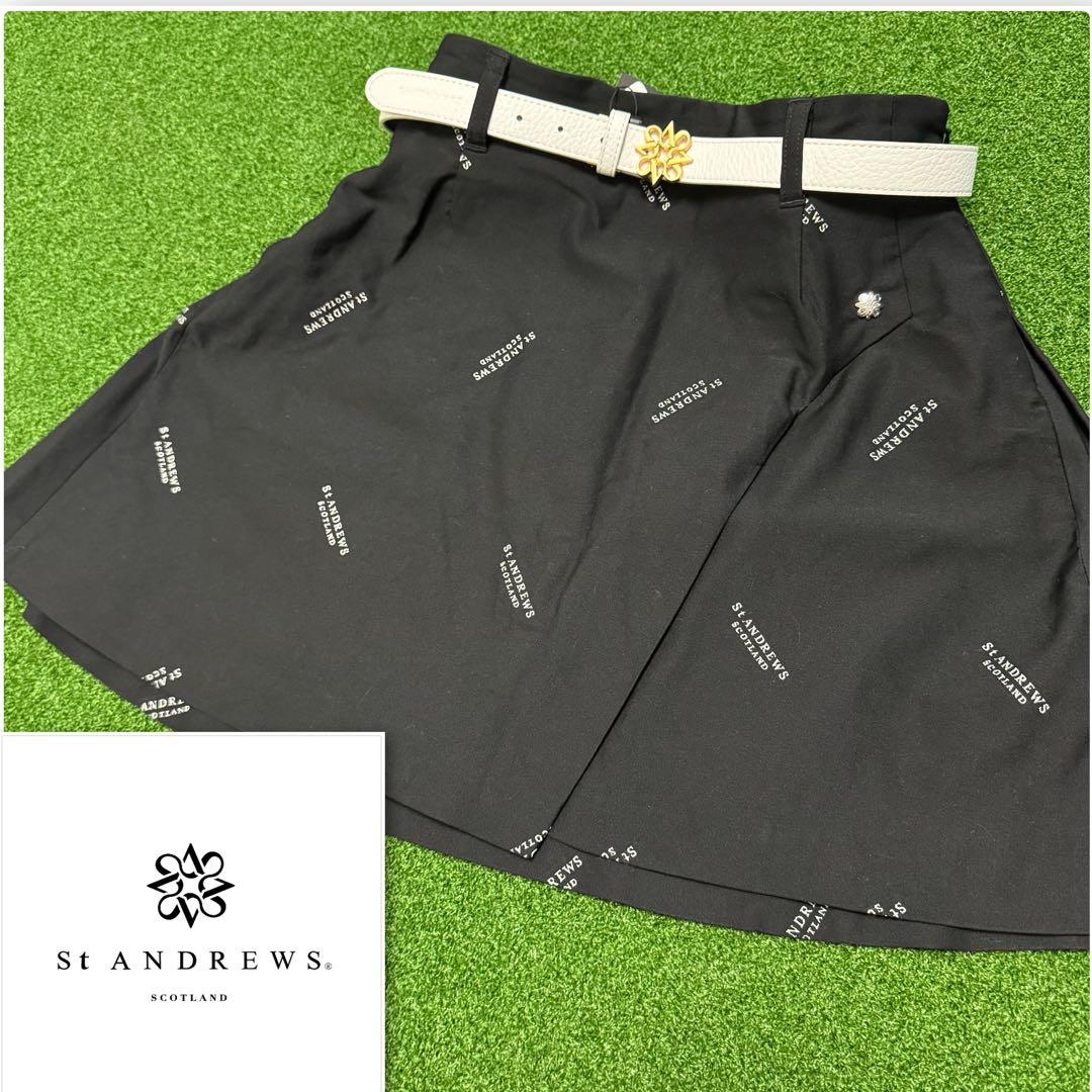 【値下げ美品】St ANDREWS 黒フレアスカート Mサイズ