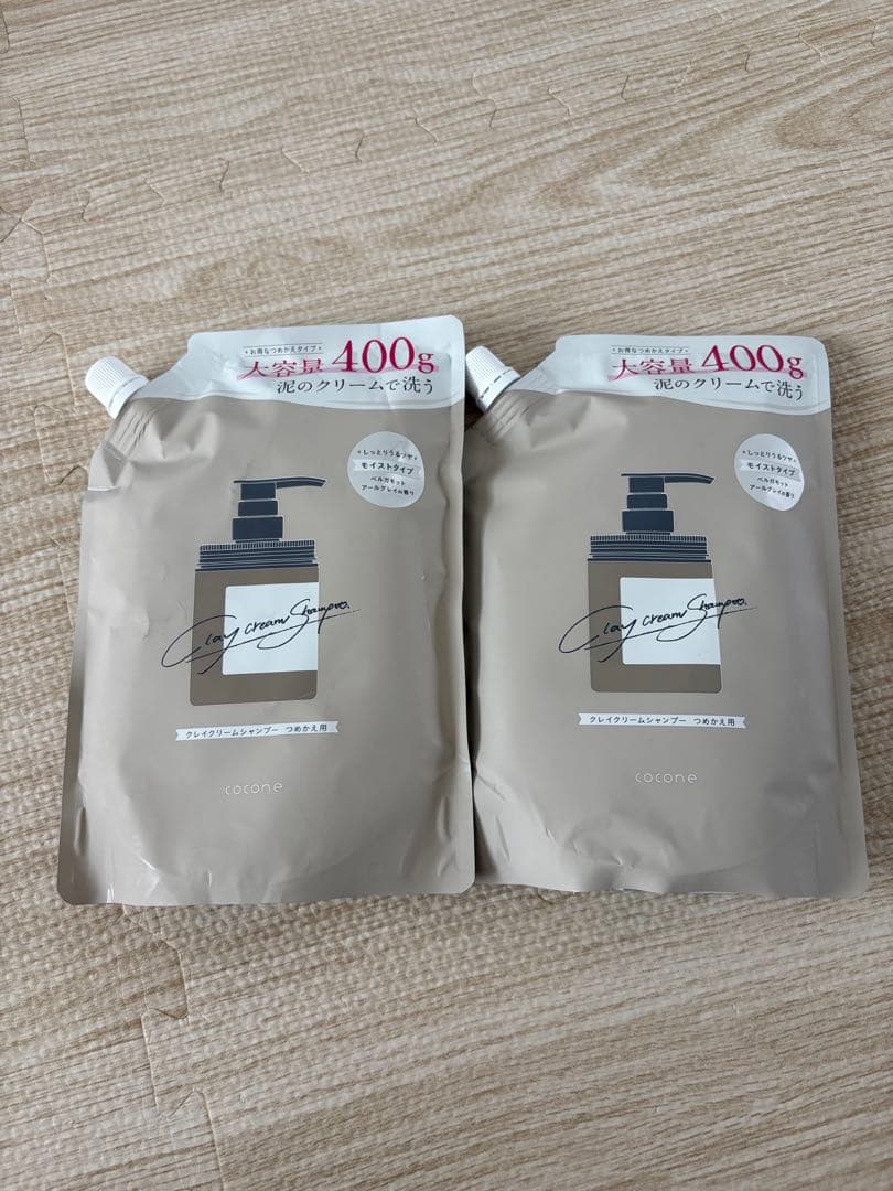 cocone クリームシャンプー 400g 本体＋詰替2セット