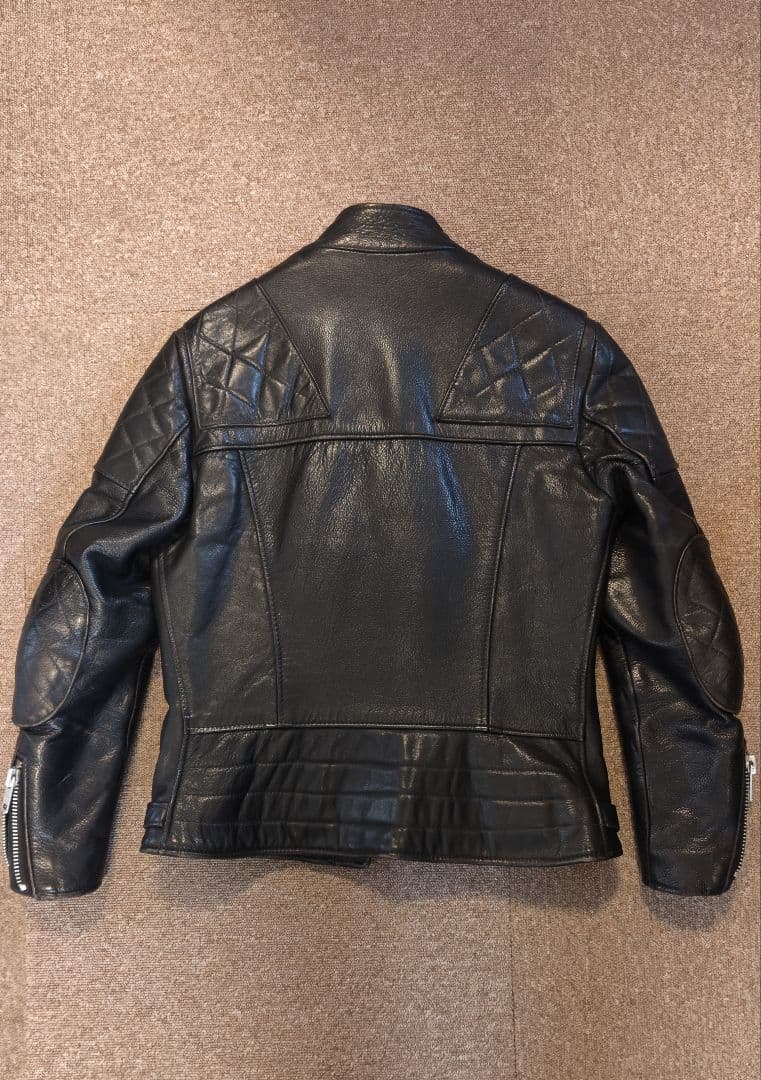 ウルフレザー ダブルライダース 黒レザージャケット