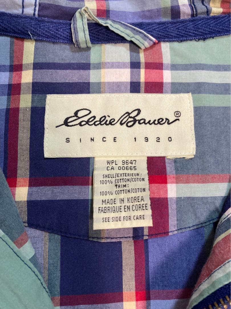 Eddie Bauer 90s マドラスチェック アノラック