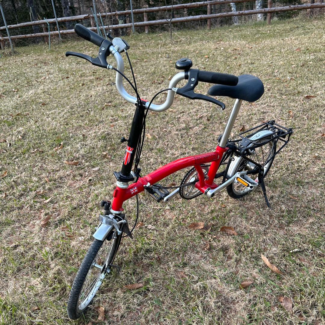 ブロンプトンBrompton折りたたみ自転車　レッド　BS6102 PART