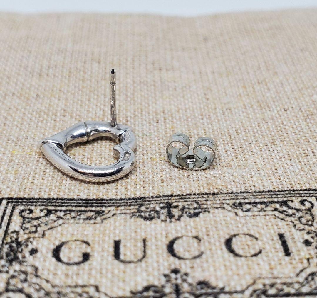 【超レア廃盤品】GUCCI バンブー ハート ピアス 片耳