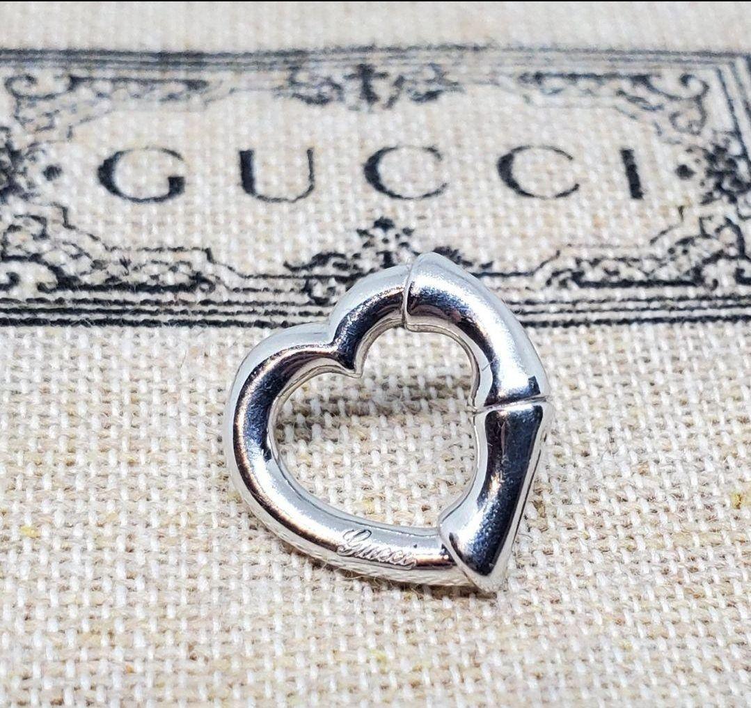 【超レア廃盤品】GUCCI バンブー ハート ピアス 片耳
