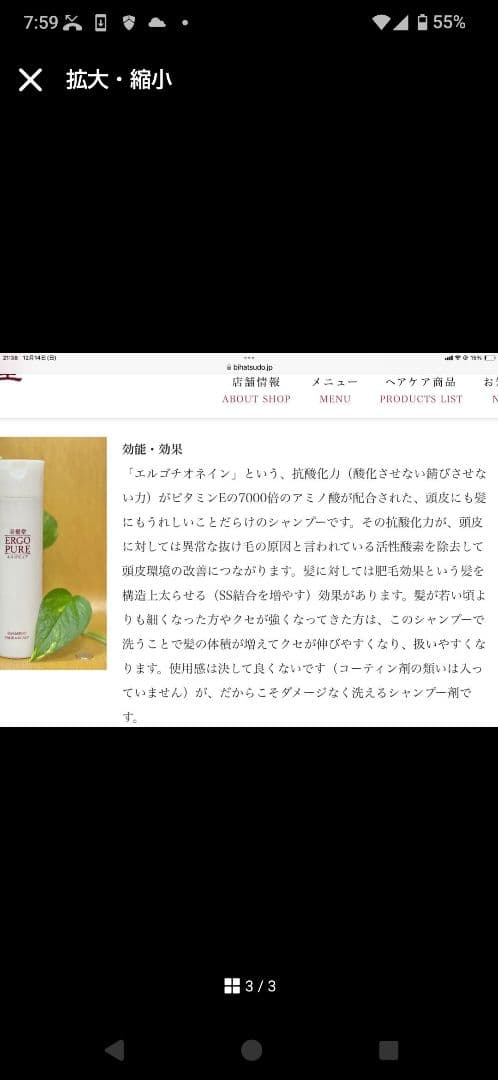 エルゴピュア　シャンプー　美髪堂
