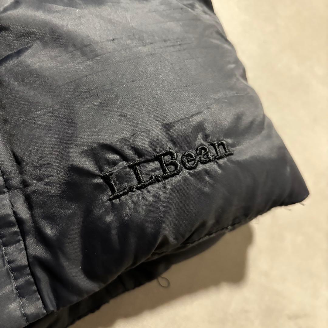 完品 00s L.L.Bean エルエルビーン　ダウンベスト　ファー　黒　y2k