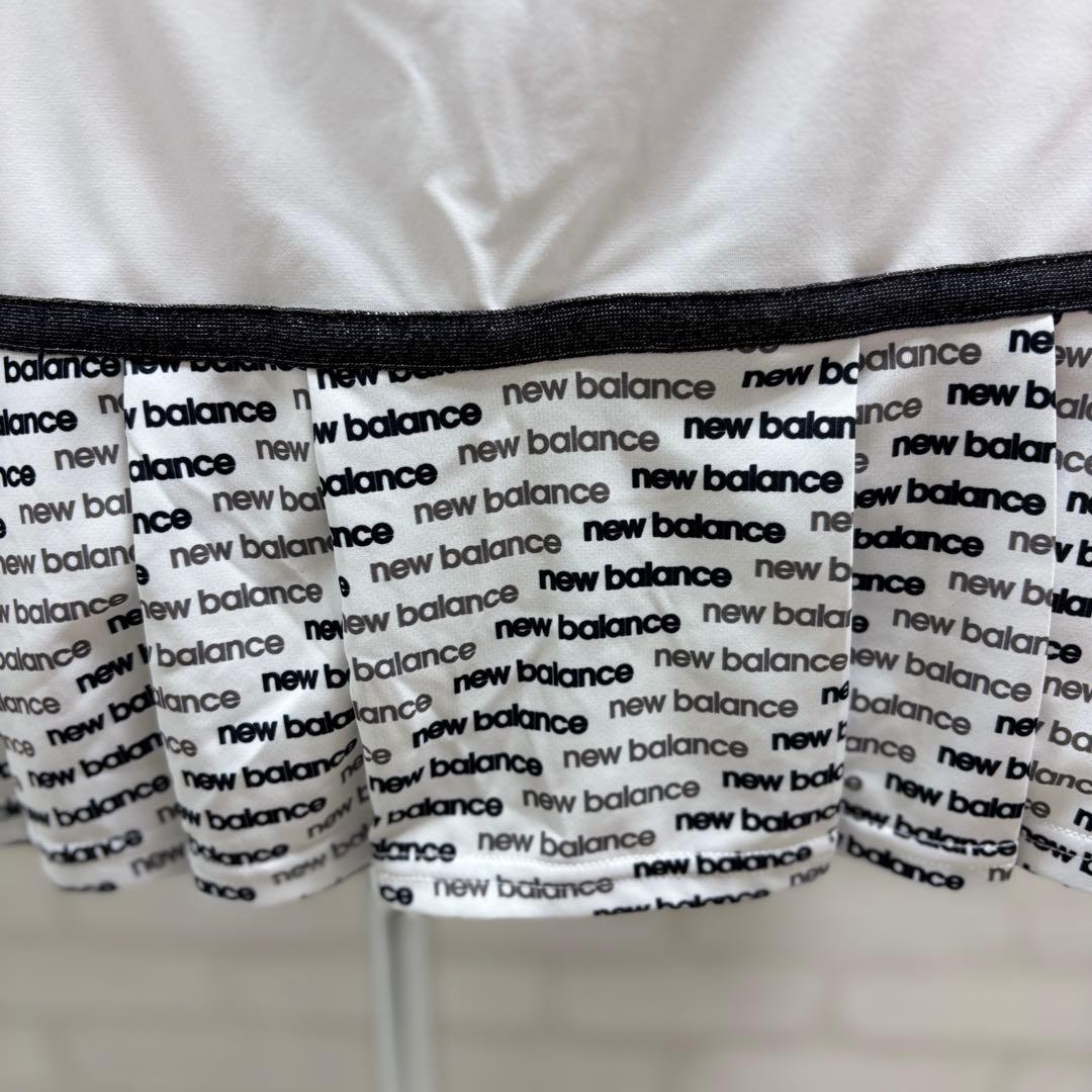 ★美品★ new balance ゴルフウェア スカート ホワイト/ブラック