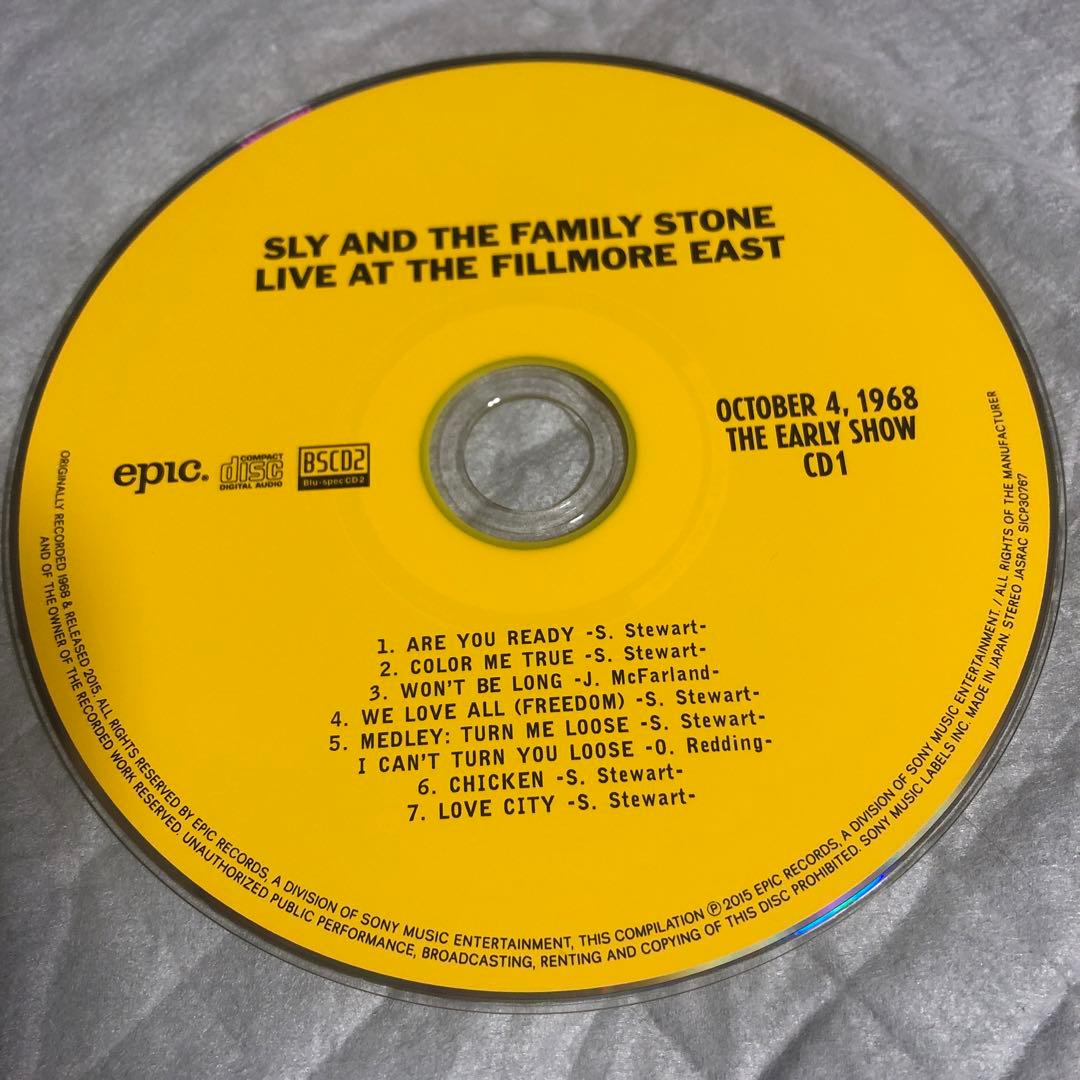 洋楽 SLY AND THE FAMILY STONE/ FILLMORE EAST