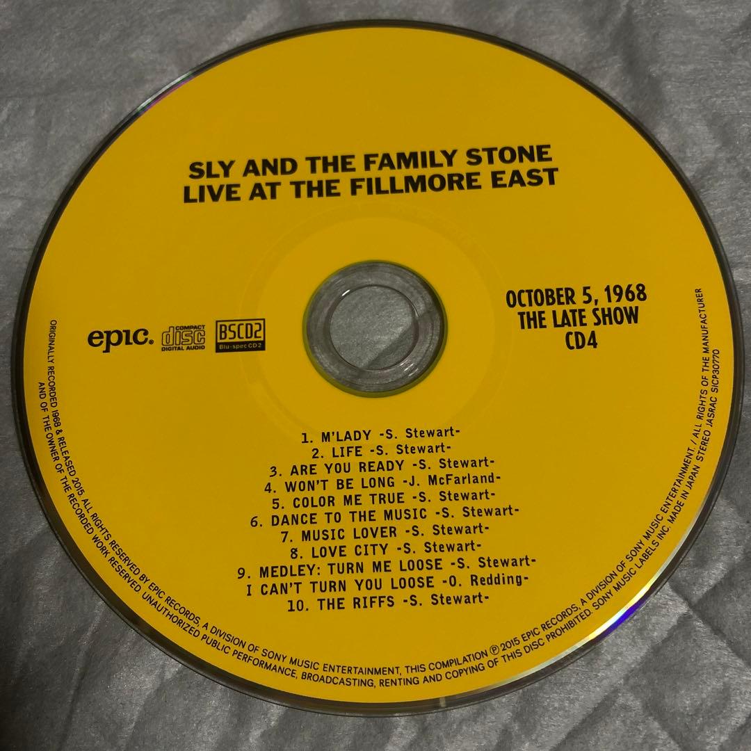 洋楽 SLY AND THE FAMILY STONE/ FILLMORE EAST