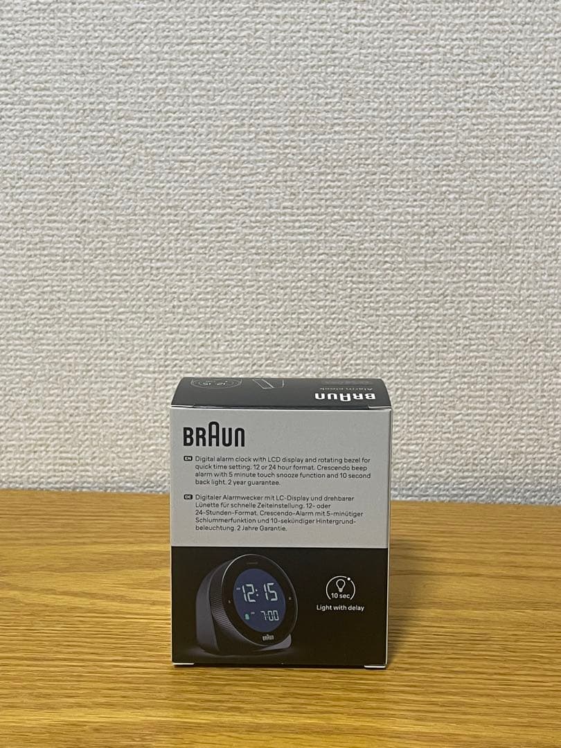 BRAUN デジタルアラーム時計 ブラック
