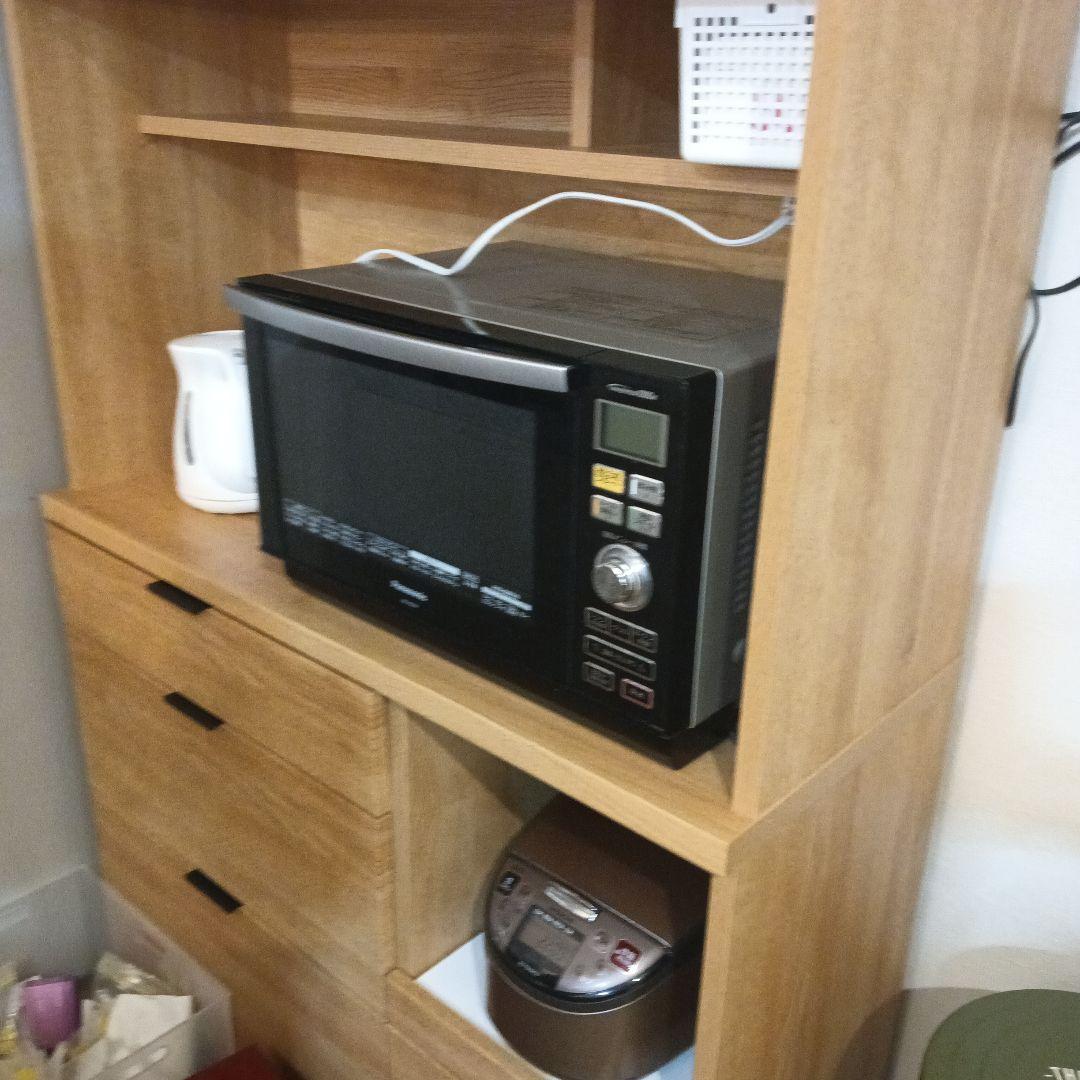 ナチュラルウッド キッチンカウンター使用短め美品＃解体できます、値下げ
