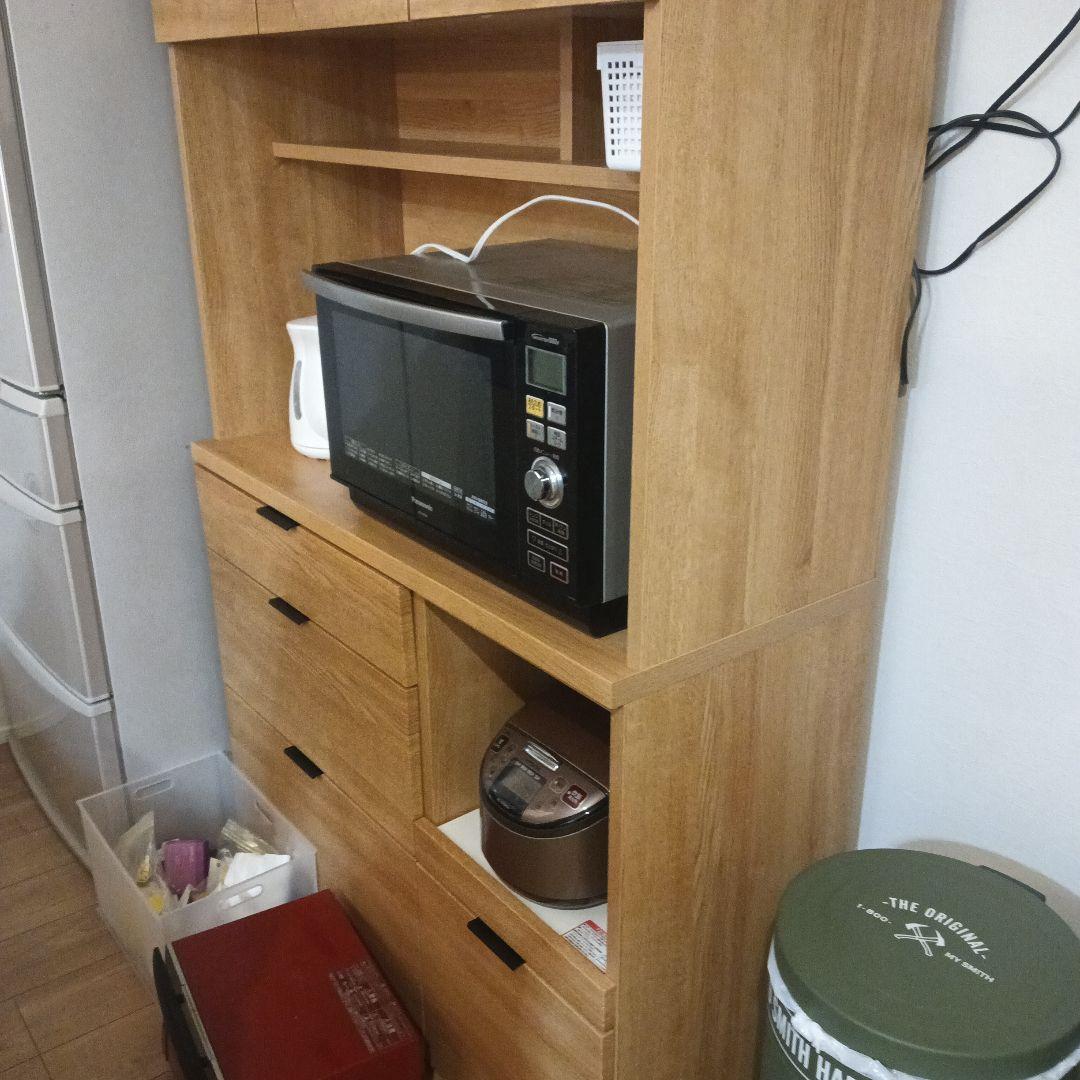 ナチュラルウッド キッチンカウンター使用短め美品＃解体できます、値下げ