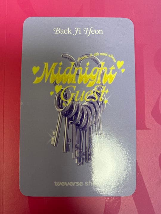 fromis_9 ジホンmidnight guest weverse トレカ
