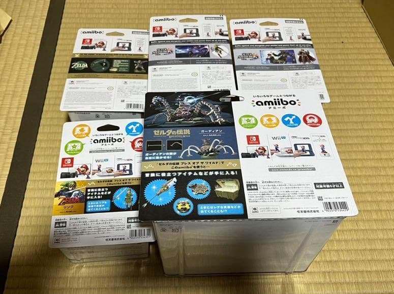 【新品未開】amiibo ゼルダの伝説　5体 ガノンドロフ　リンク　ガーディアン