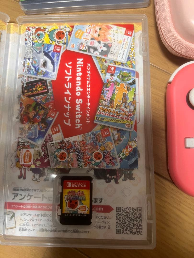 り*た様 Nintendo Switch Lite ピンク 本体 充電器ケース・