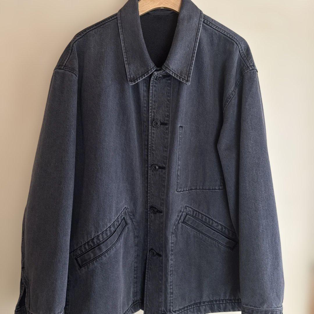 ユニクロU UNIQLO U オーバーサイズカラーデニムジャケット Lサイズ