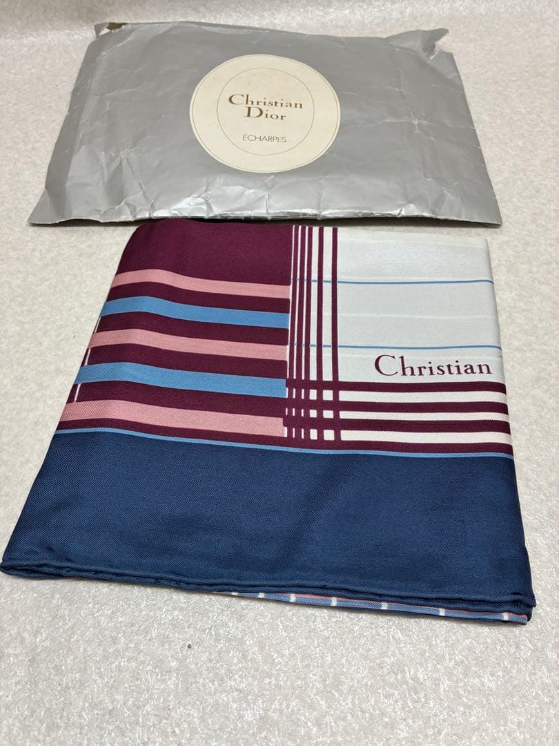 未使用品 Christian Dior クリスチャンディオール スカーフ 78
