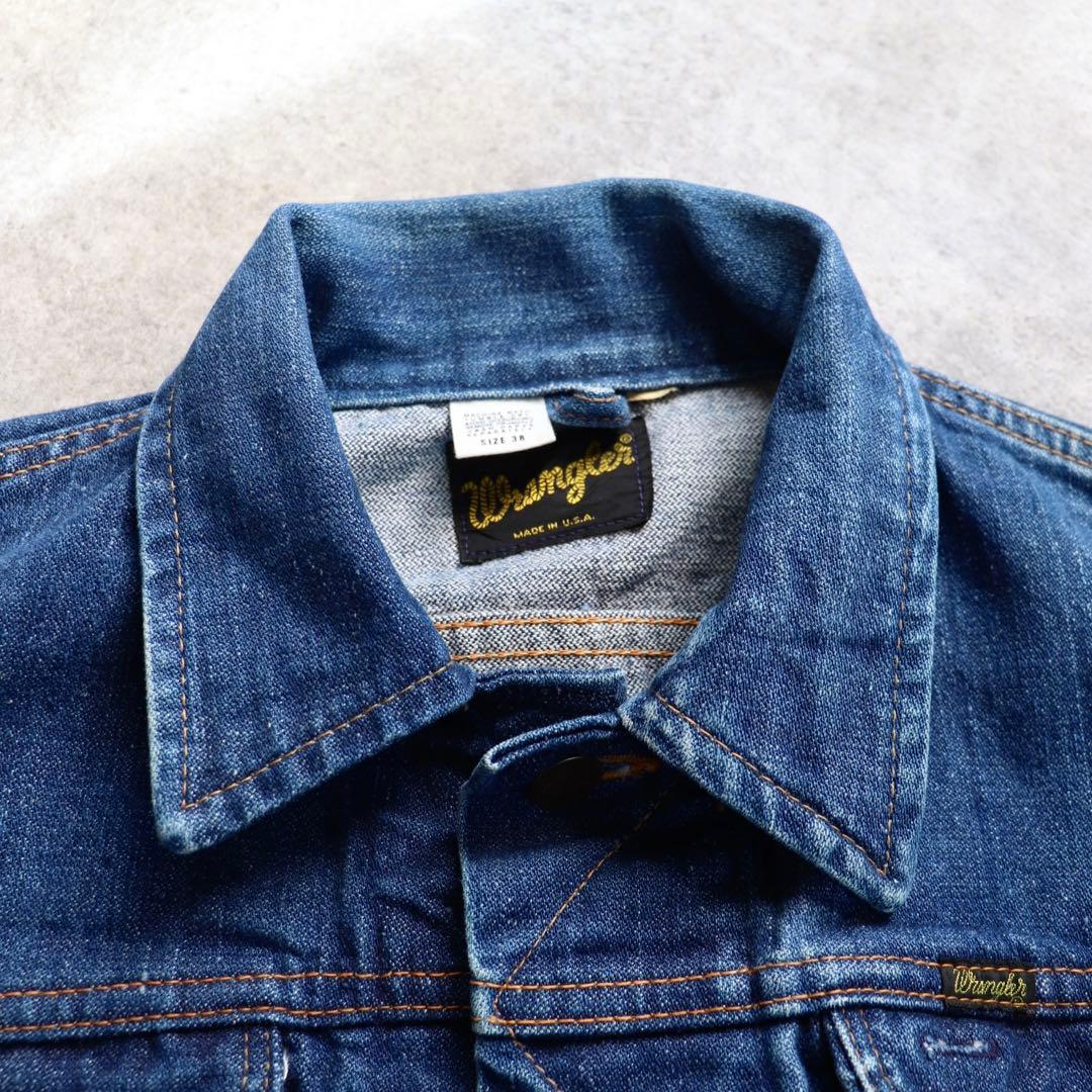 70s 124mj USA製 Wrangler ラングラー デニムジャケット