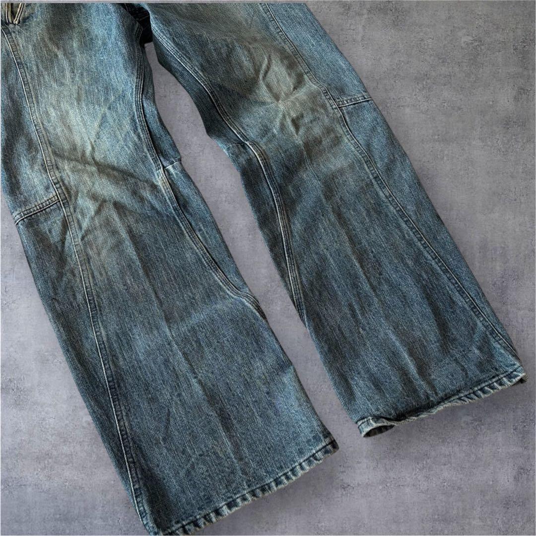 パンツ LUZ lifeunderzen indigo loose denimpants