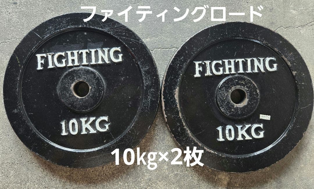 ファイティングロード　ダンベルプレート10㎏×2枚