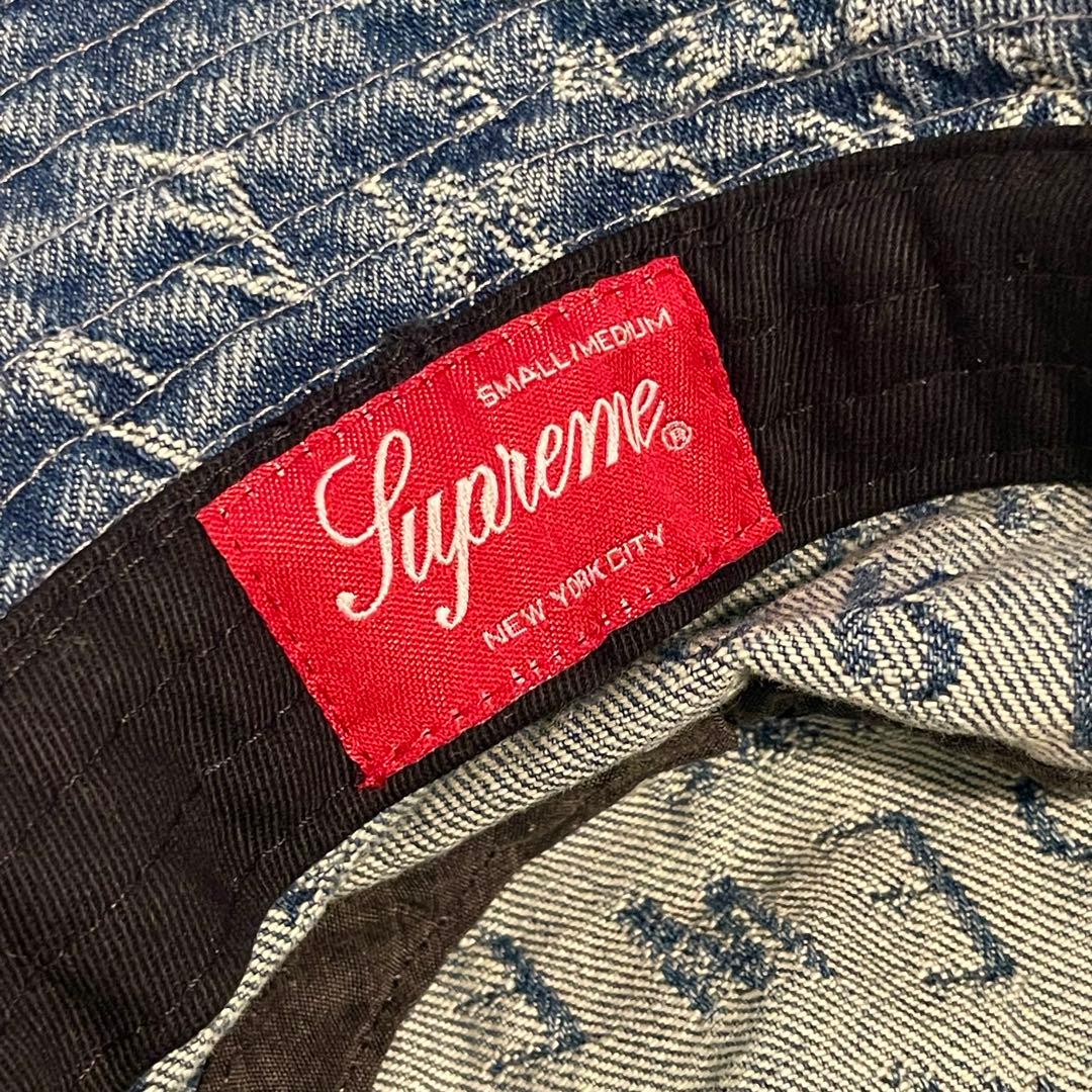 帽子 Supreme 21SS Warp Jacquard Logos Denim