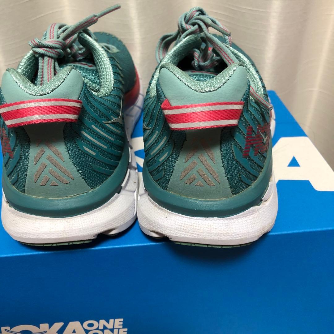 HOKA CLIFTON5 22.5㎝レディースランニングシューズアクアブルー