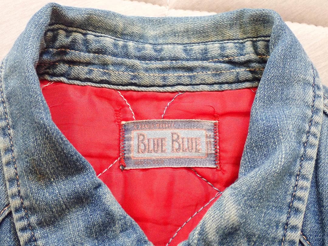 BLUE BLUE デニムジャケット 赤色 キルティング M