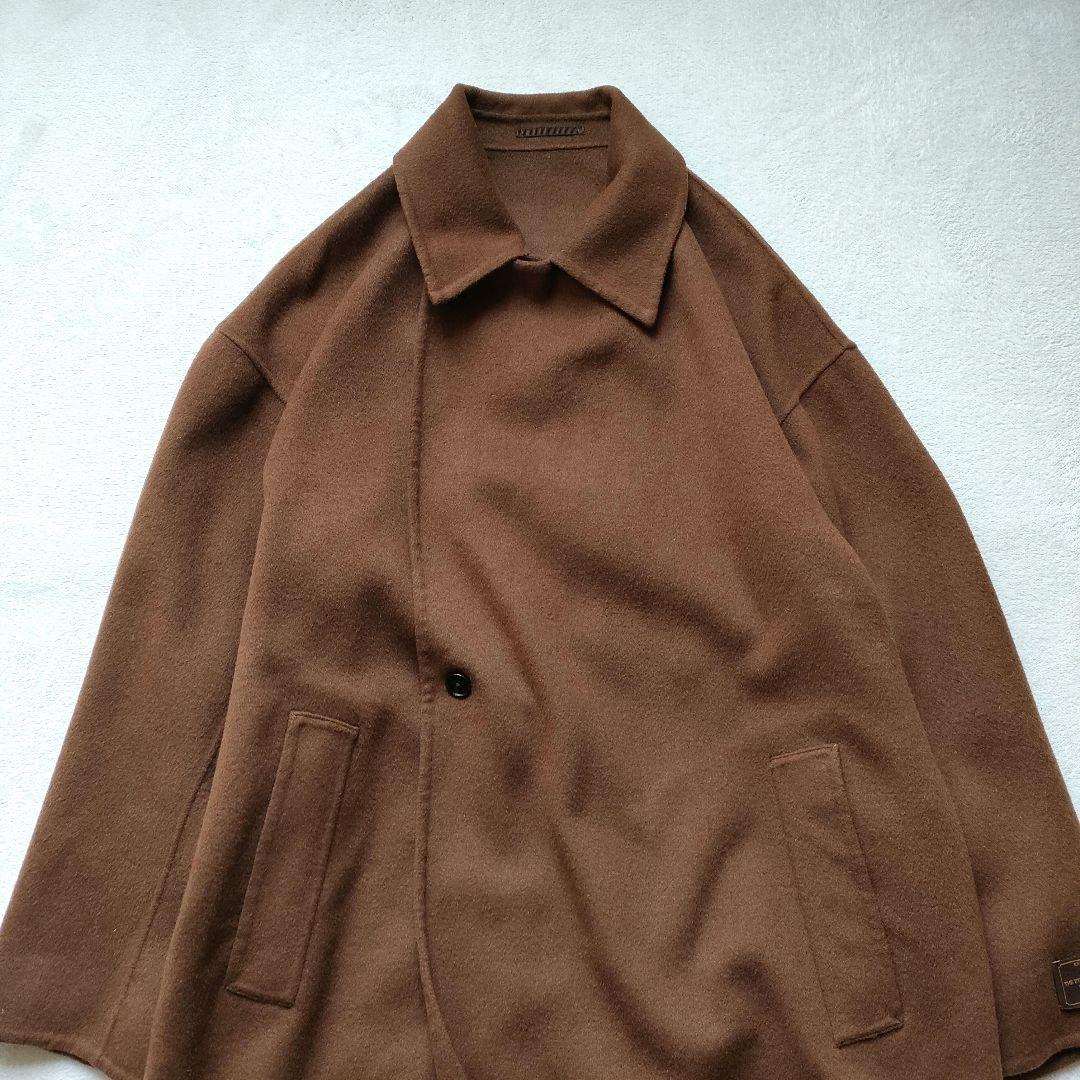 ADAM ET ROPE ダブルフェイス セミダブル コート マフラー付き