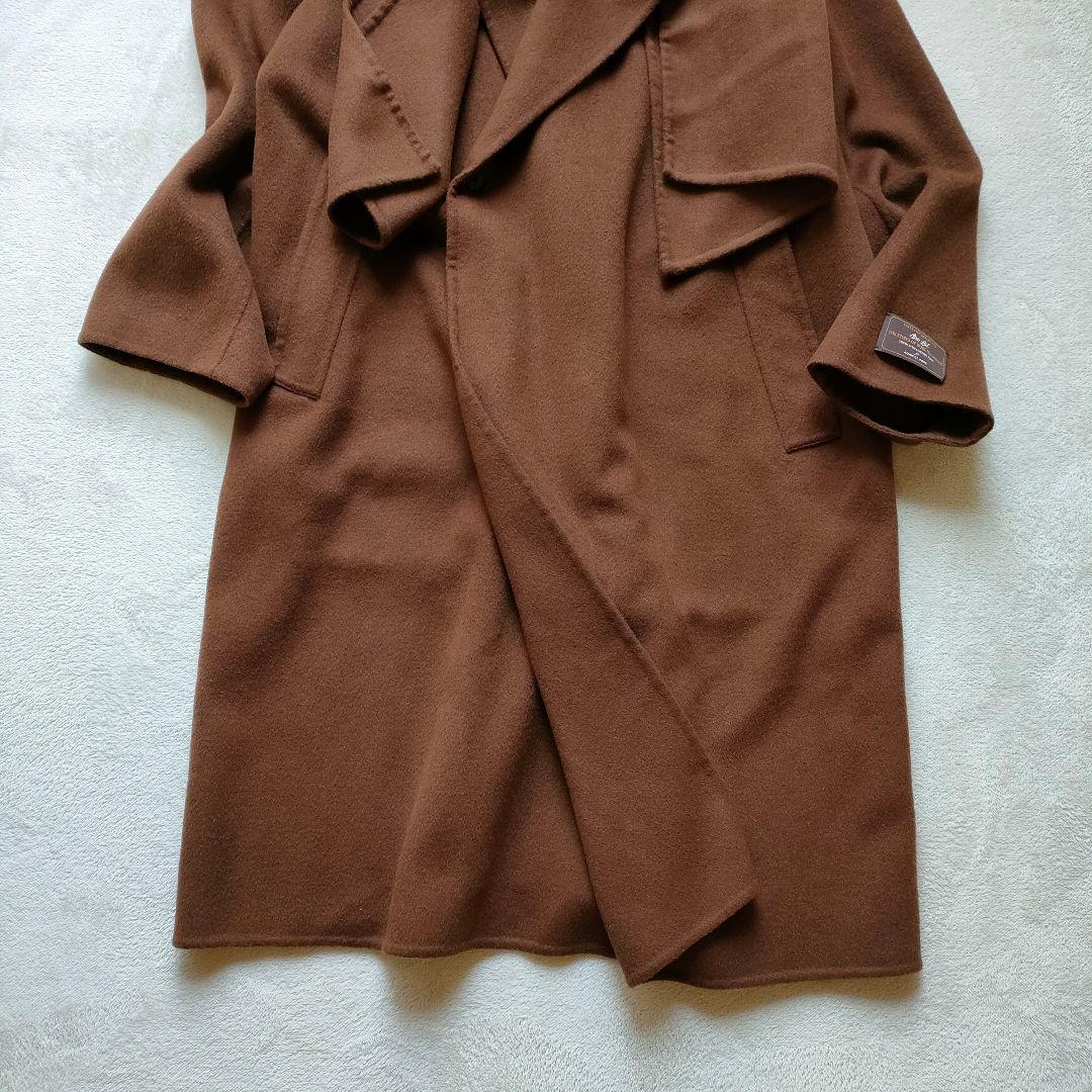 ADAM ET ROPE ダブルフェイス セミダブル コート マフラー付き
