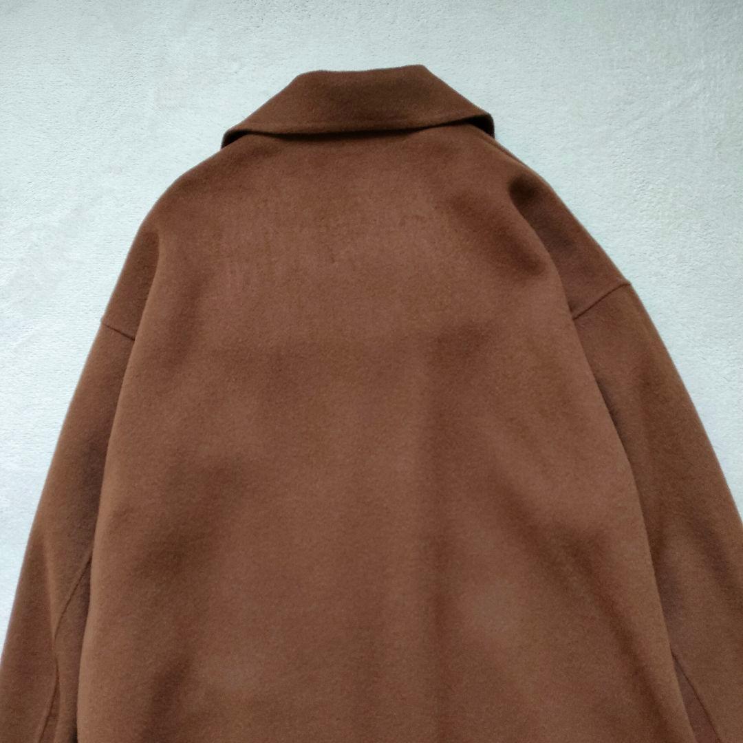 ADAM ET ROPE ダブルフェイス セミダブル コート マフラー付き