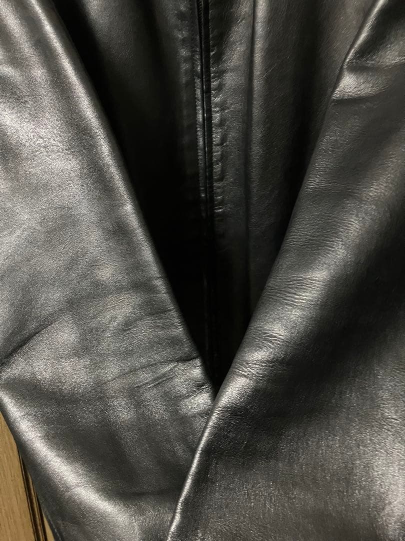 gucci トムフォード期　ラムレザージャケット　ジップアップ