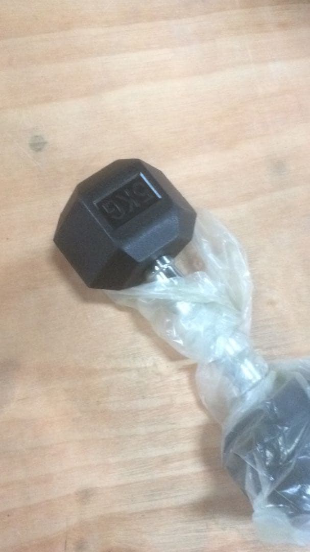 ヘックスラバーダンベル25kg 2個