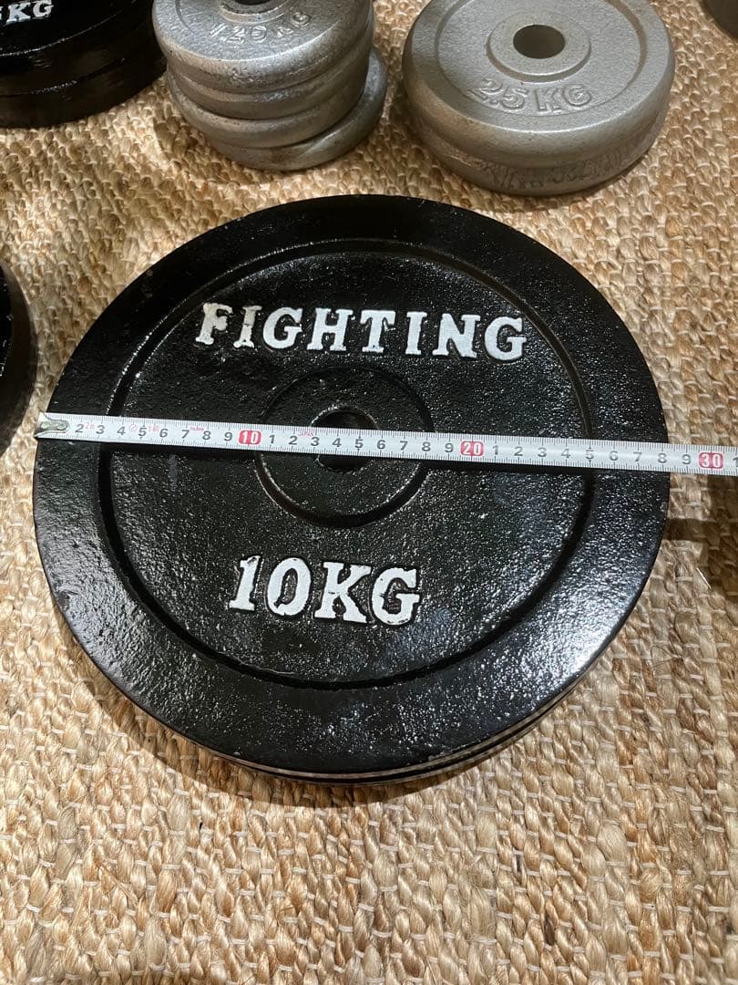 FIGHTING ダンベルプレート 10KG 2枚セット