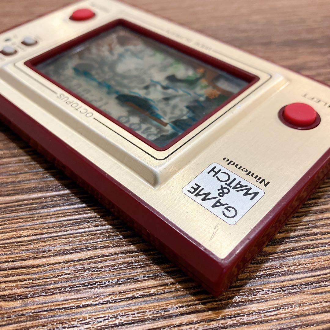 任天堂　ゲームウォッチ　オクトパス【動作確認済み】※一部液晶黒い部分あり