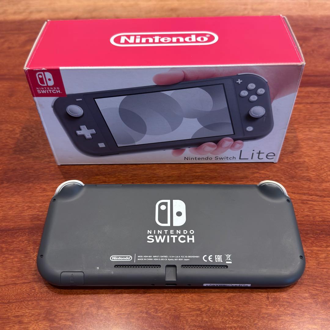 Nintendo Switch Lite グレー 動作確認済 画面保護フィルム済
