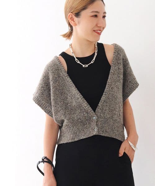 新品タグ付　プラージュ　plage olivette　ニットベスト グレー