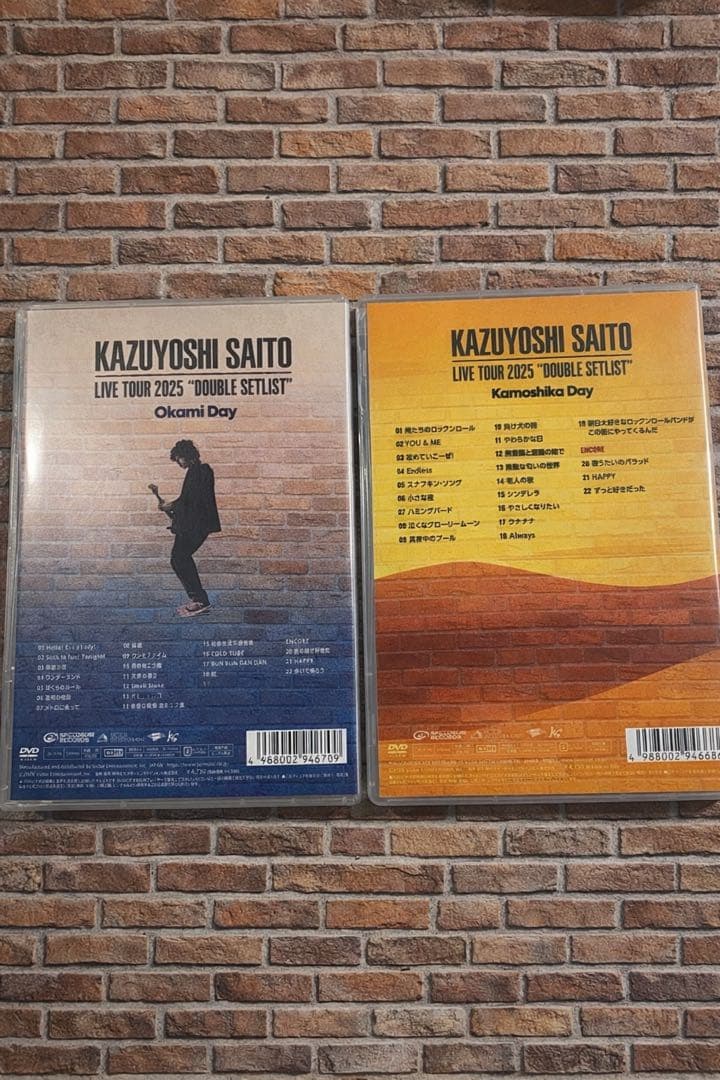 斉藤和義KAZUYOSHI SAITO LIVE TOUR 2025 DVD2枚