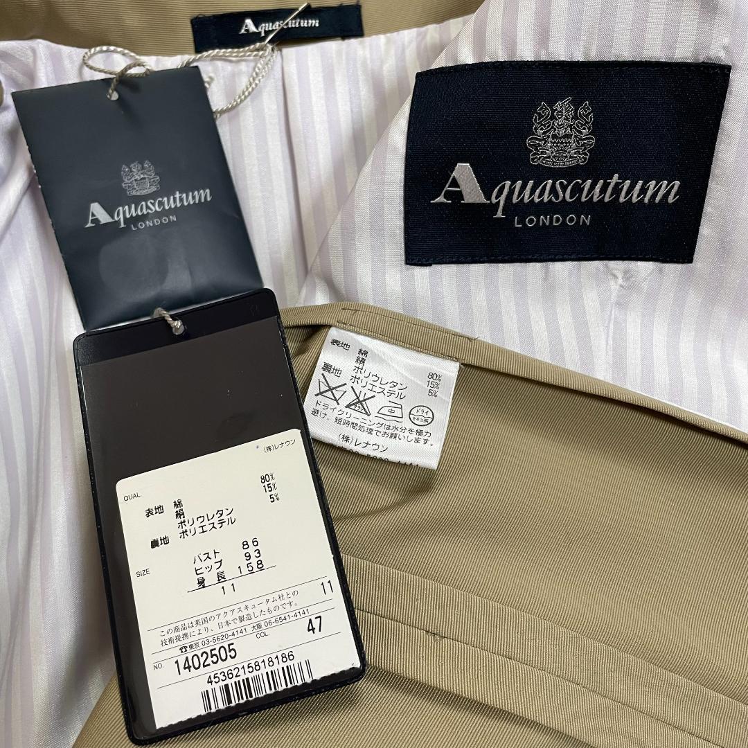 新品 アクアスキュータム Aquascutum アウター 11 日本製 春