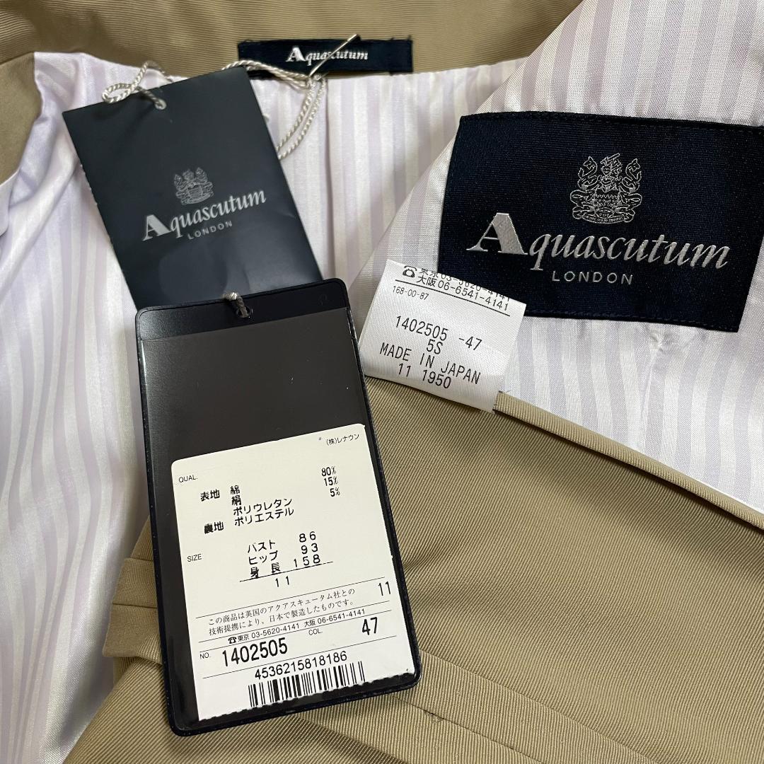 新品 アクアスキュータム Aquascutum アウター 11 日本製 春