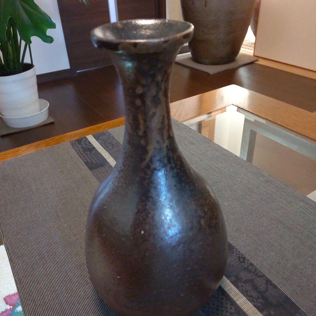 黒備前　鶴くび　31 　備前焼