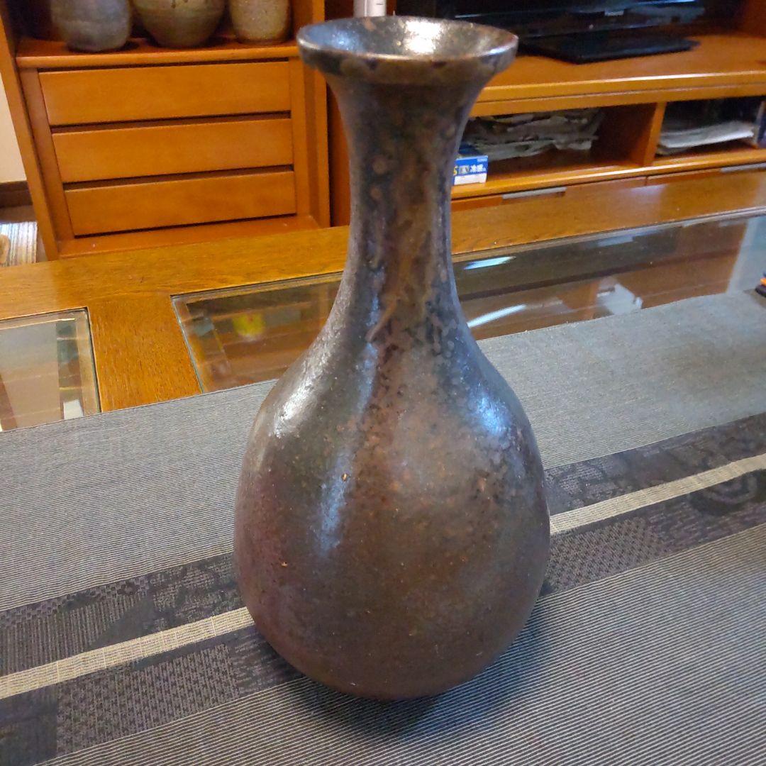 黒備前　鶴くび　31 　備前焼