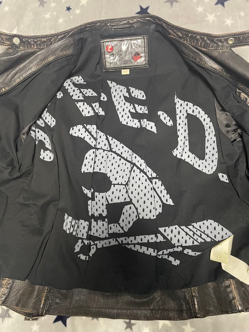 DIESEL DAYTONA ダメージ加工　ライダースジャケット　XL 羊皮