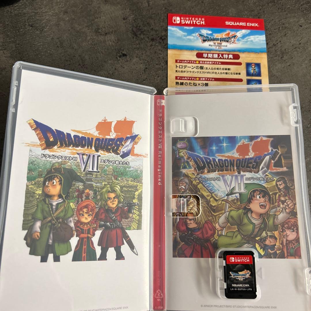 ドラクエ7 Reimagined 早期購入特典コード付　美品