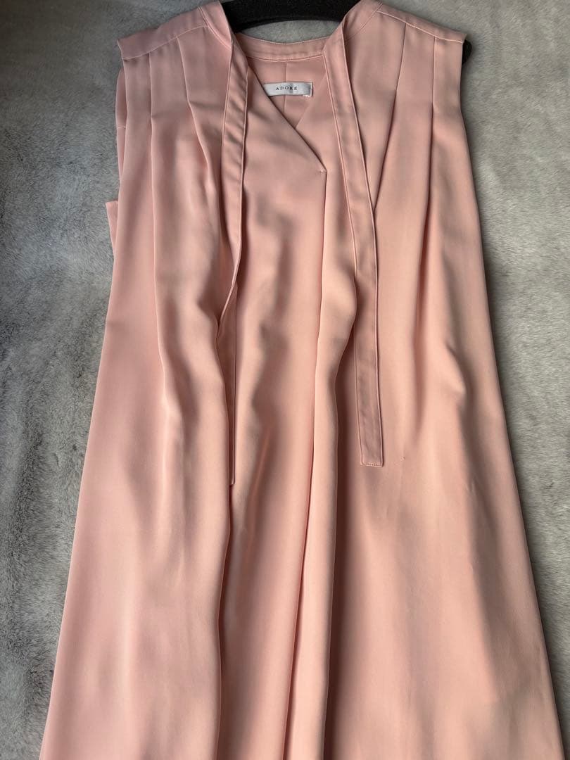 24ss ✨ ADORE ソフトジョーゼット　ボウタイ　ワンピース　アドーア