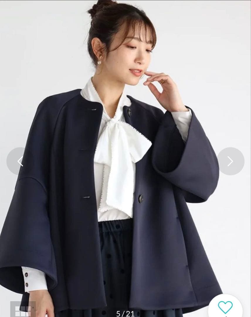 新品Vin テントライン　ネイビー　ジャケット　ヤマダヤ