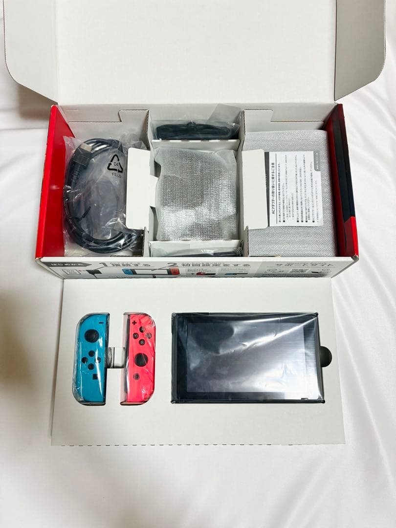 Nintendo Switch ネオンブルー/オレンジ 本体 & ガラスフィルム