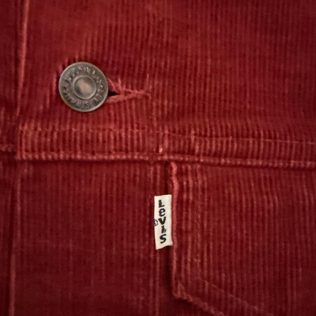 70s Levi's 70505 コーデュロイジャケット バーガンディ 40