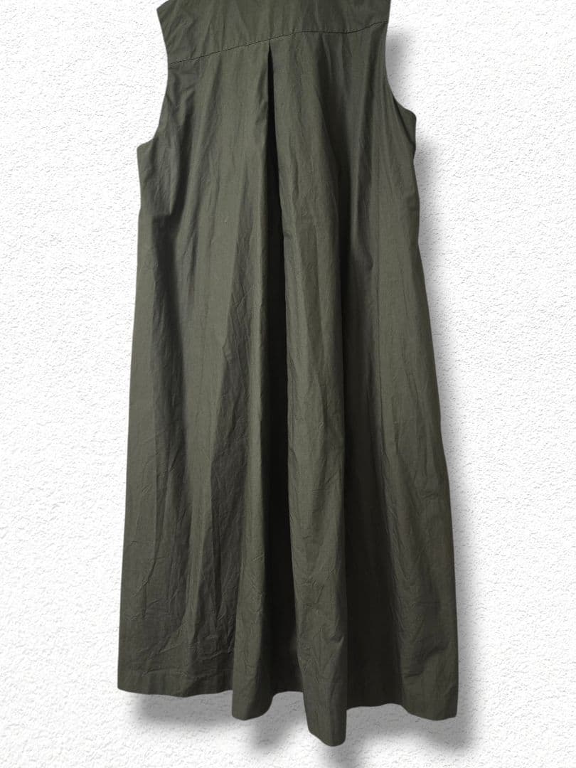 美品 mizuiroind ミズイロインド ミリタリー ノースリーブロングジレ