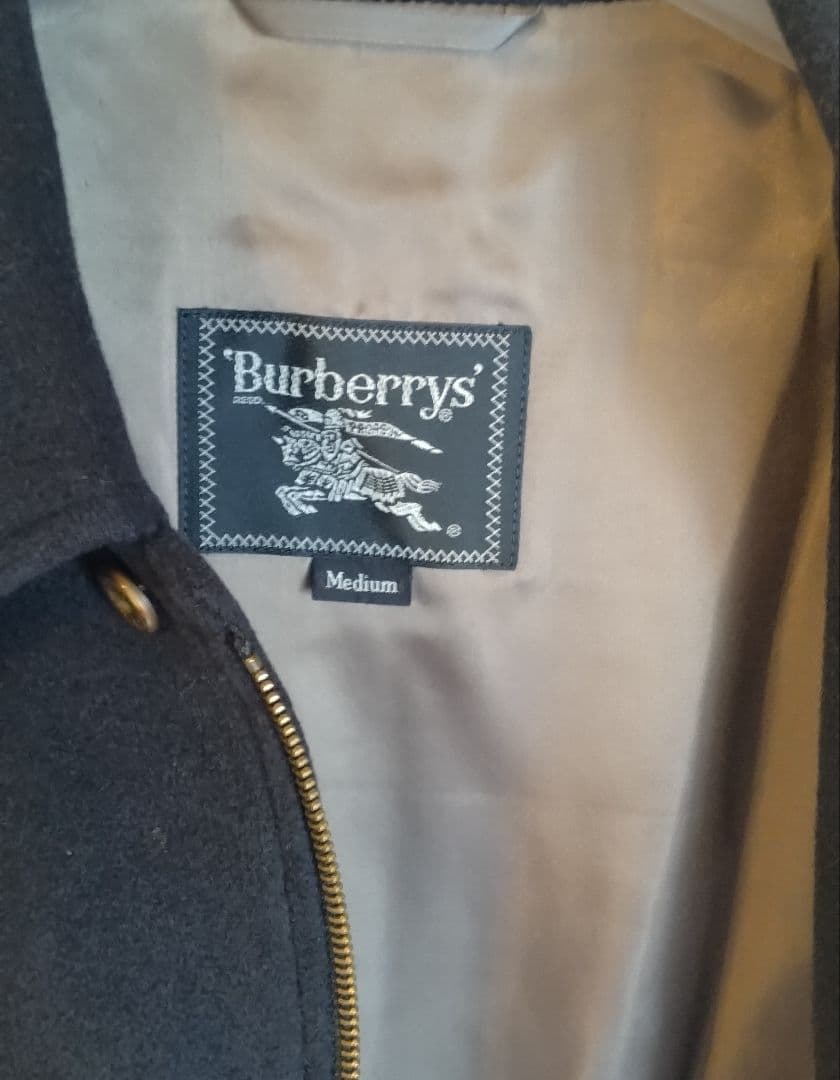 美品 Burberrys' ウール・アルカパ混 ブルゾン ノバチェック柄 M