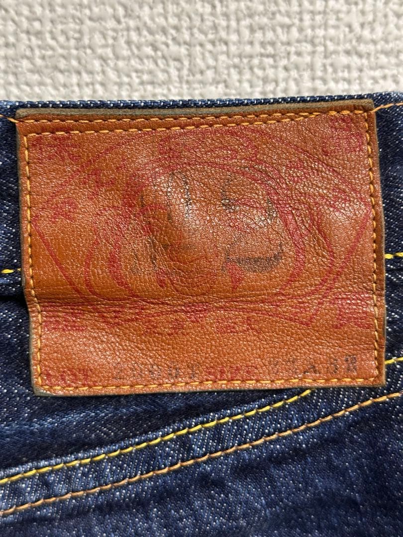 EVISU くまモン デニムパンツ 赤耳 No.2 2000T W32