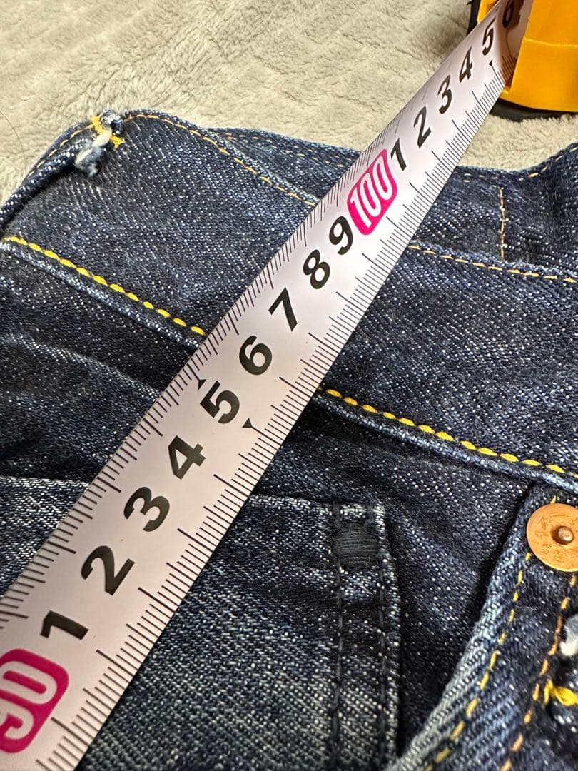 EVISU くまモン デニムパンツ 赤耳 No.2 2000T W32